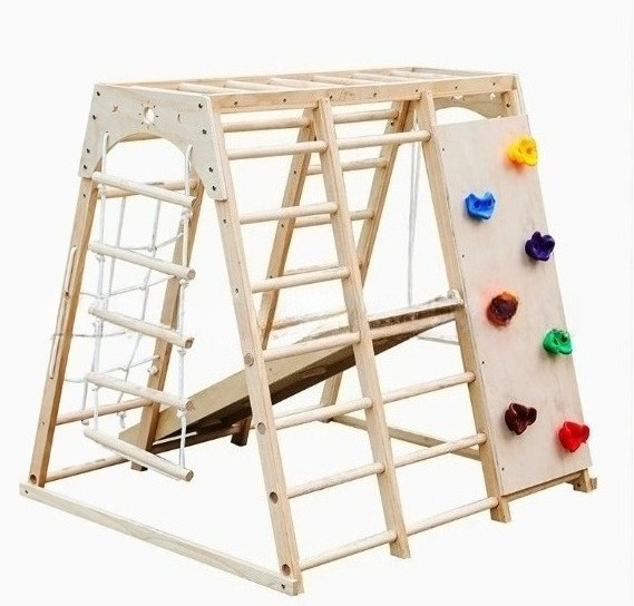 Kids Outdoor Climbing Frame - Estrutura de escalada de madeira com