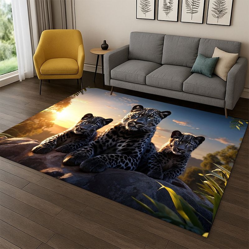 Kids Outdoor Area - Tapete de Leopardo e Guepardo para