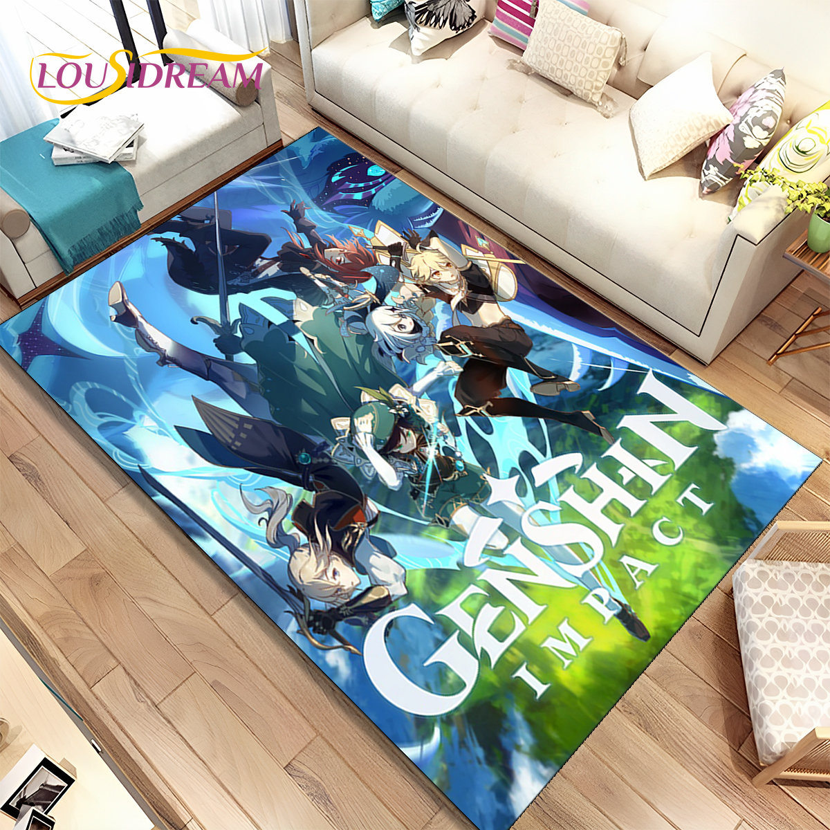 Genshin impacto cartoon jogo á - Kids Outdoor Area avaliação e preço