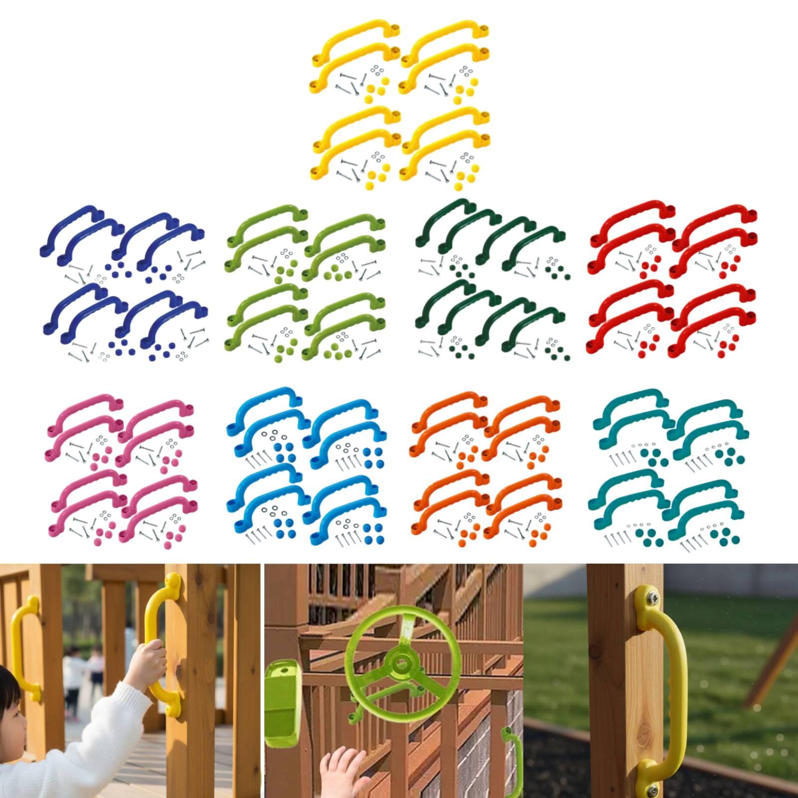 8 Peças de Alças para Escalada - Kids Outdoor Climbing Frame avaliação e preço