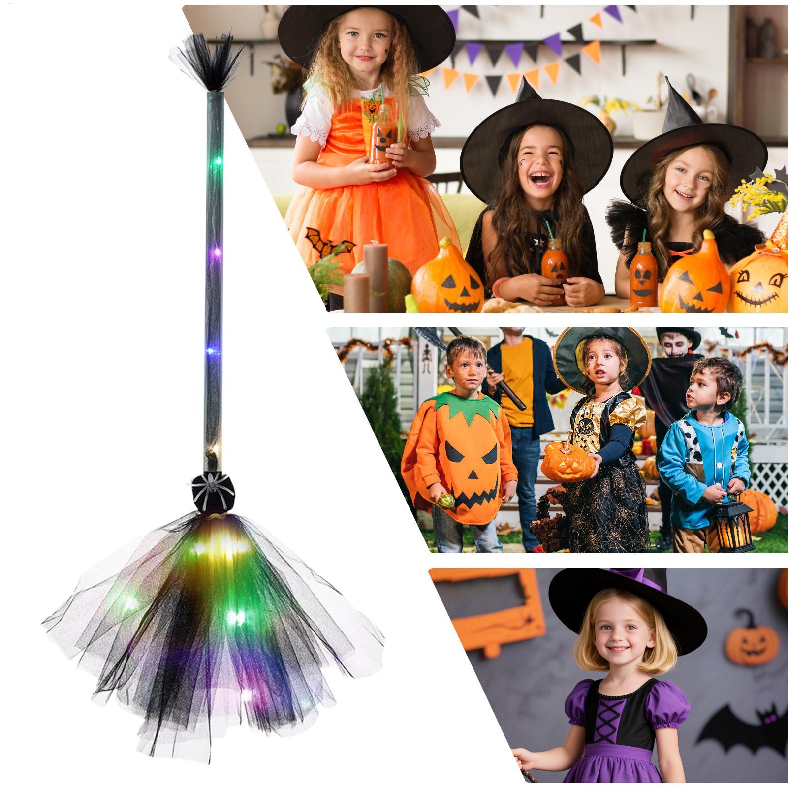 Vassoura de Bruxa de Malha com - Kids Outdoor Broom avaliação e preço