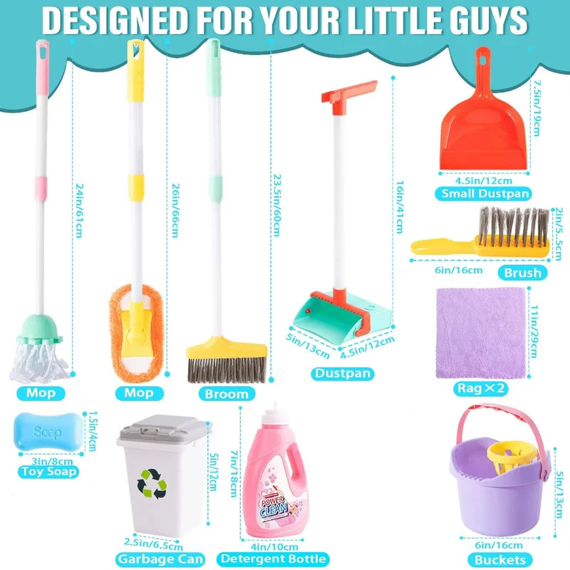 Conjunto de Limpeza Infantil c - Kids Outdoor Broom avaliação e preço